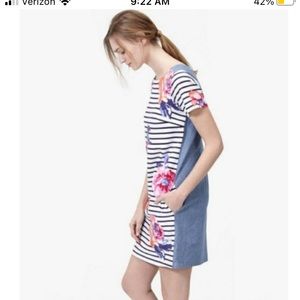 JOULES 6 Imelda Floral Front Tea Dress